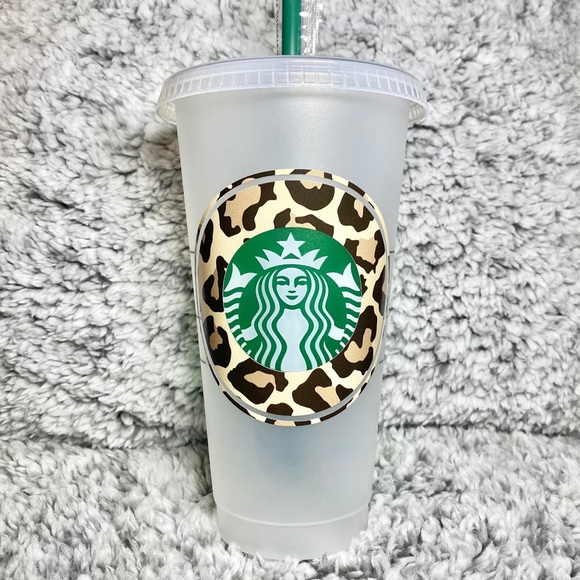 🤎Leopard Print Custom Starbucks Cup🤎 - Picture 1 of 1